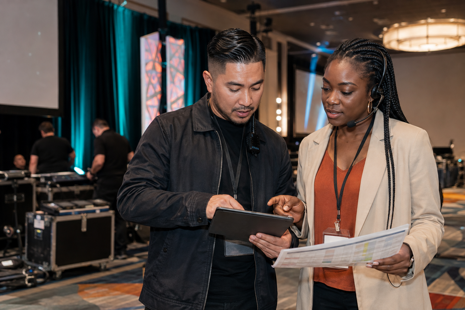 A NextWave team member coordinating an upcoming event